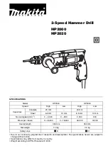 Makita HP2000 Original Instructions Manual предпросмотр