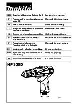 Предварительный просмотр 1 страницы Makita HP330DWE Instruction Manual