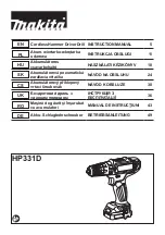 Preview for 1 page of Makita HP331DZ Instruction Manual