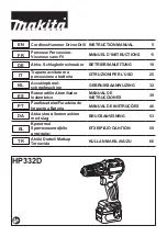 Makita HP332DY1J Instruction Manual предпросмотр