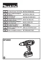 Preview for 1 page of Makita HP457DWE Instruction Manual