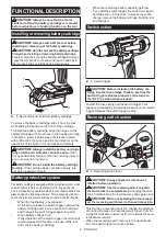 Предварительный просмотр 6 страницы Makita HP488DWE Instruction Manual