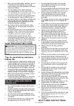 Предварительный просмотр 14 страницы Makita HR001G Instruction Manual