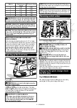 Preview for 8 page of Makita HR003G Instruction Manual