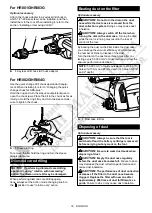 Preview for 16 page of Makita HR003G Instruction Manual