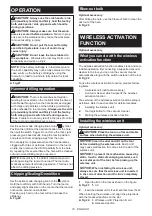 Preview for 16 page of Makita HR005GZ Instruction Manual