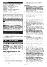 Предварительный просмотр 3 страницы Makita HR005GZ01 Instruction Manual