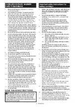 Предварительный просмотр 5 страницы Makita HR005GZ01 Instruction Manual