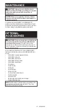 Preview for 21 page of Makita HR005GZ01 Instruction Manual