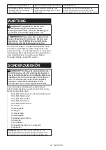 Preview for 44 page of Makita HR006GZ04 Instruction Manual