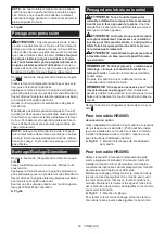 Preview for 40 page of Makita HR008GM202 Instruction Manual