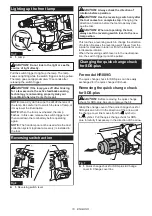 Предварительный просмотр 10 страницы Makita HR009GZ01 Instruction Manual