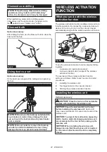 Предварительный просмотр 22 страницы Makita HR009GZ01 Instruction Manual