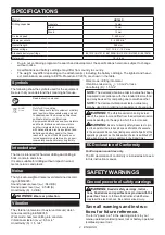 Preview for 2 page of Makita HR140DWMJ Instruction Manual