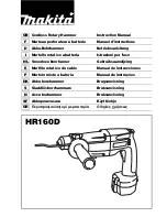 Makita HR160D Instruction Manual preview