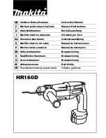 Preview for 1 page of Makita HR160D Instruction Manual