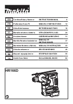 Preview for 1 page of Makita HR166DZJ Instruction Manual