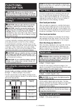 Preview for 8 page of Makita HR166DZJ Instruction Manual