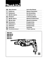 Предварительный просмотр 1 страницы Makita HR2440 Instruction Manual