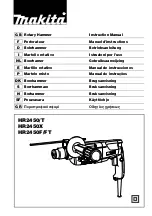 Makita HR2450 Series Instruction Manual предпросмотр