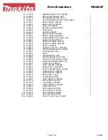 Preview for 3 page of Makita HR2450F Parts Breakdown