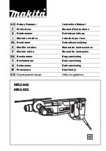 Makita HR2455 Instruction Manual preview