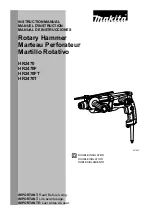 Предварительный просмотр 1 страницы Makita HR2470T Instruction Manual