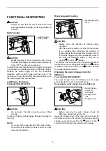 Предварительный просмотр 5 страницы Makita HR2470T Instruction Manual