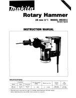 Предварительный просмотр 1 страницы Makita HR2511 Instruction Manual