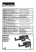 Предварительный просмотр 1 страницы Makita HR2650 Instruction Manual