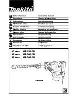 Makita HR3520B Instruction Manual предпросмотр