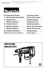 Makita HR3541 Instruction Manual предпросмотр