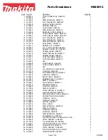 Preview for 2 page of Makita HR4001C Parts Breakdown