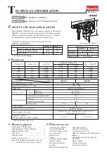 Preview for 1 page of Makita HR4013C Technical Information