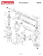 Preview for 1 page of Makita HR5000 Parts Breakdown