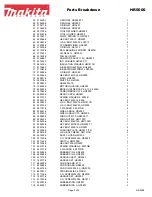 Preview for 3 page of Makita HR5000 Parts Breakdown