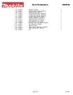 Preview for 4 page of Makita HR5000 Parts Breakdown