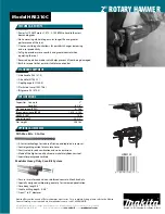 Preview for 2 page of Makita HR5210C Specifications