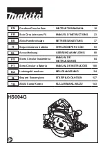 Preview for 1 page of Makita HS004G Instruction Manual