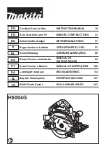 Предварительный просмотр 1 страницы Makita HS004G Instruction Manual