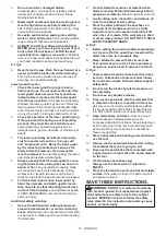 Предварительный просмотр 12 страницы Makita HS004G Instruction Manual