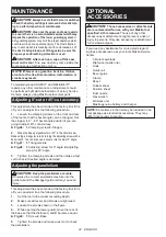 Preview for 22 page of Makita HS004G Instruction Manual