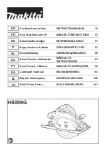 Предварительный просмотр 1 страницы Makita HS009G Instruction Manual