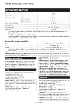 Preview for 113 page of Makita HS009G Instruction Manual