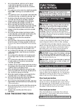 Preview for 14 page of Makita HS009GT201 Instruction Manual