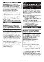 Preview for 118 page of Makita HS009GT201 Instruction Manual