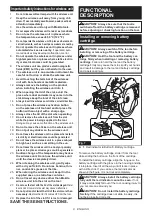 Preview for 8 page of Makita HS009GZ01 Instruction Manual