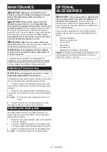 Preview for 20 page of Makita HS010G Instruction Manual