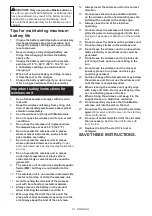 Preview for 14 page of Makita HS010GZ Instruction Manual