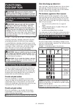 Preview for 15 page of Makita HS010GZ Instruction Manual